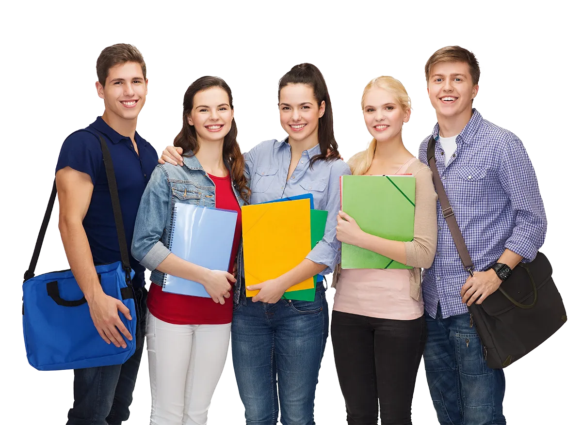 Young teens ready to study